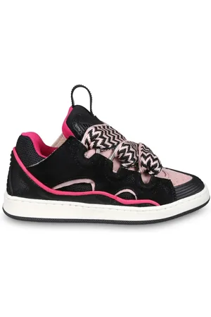 Lanvin Tenis con estampado en zigzag