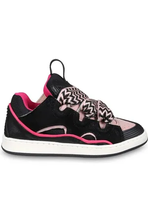 Lanvin Tenis con estampado en zigzag