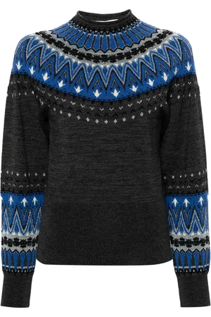 Paco rabanne Suéter de tejido fair isle