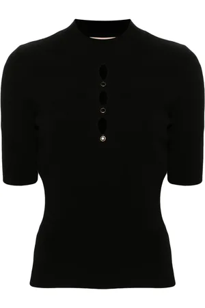 Twin-Set Top tejido con detalles de cristal