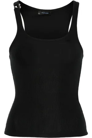MUGLER Camiseta con detalle de piercing