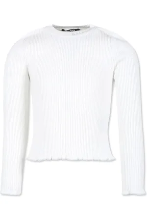 Balmain Suéter con logo en intarsia