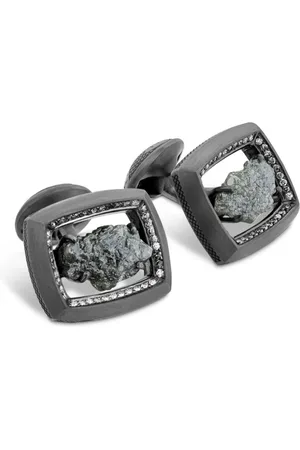 Tateossian Mancuernillas Grey con diamantes