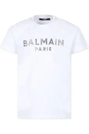 Balmain Playera con aplique del logo