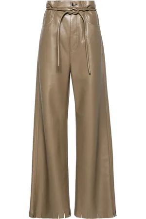 Nanushka Pantalones con abertura en el dobladillo