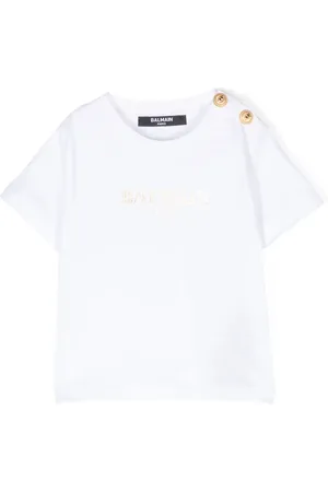 Balmain Playera con logo estampado