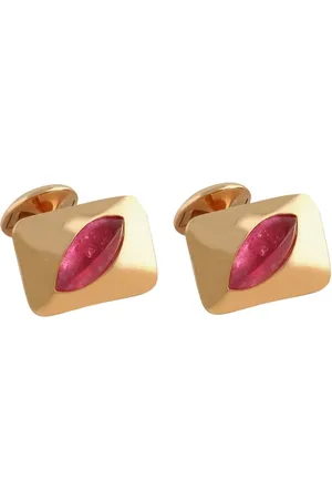 Tateossian Mancuernillas Marquise Diagonal en oro rosa de 18kt