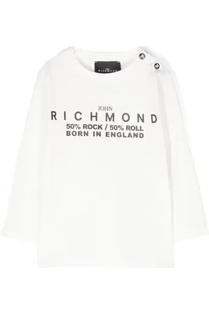 John Richmond Playera con logo estampado