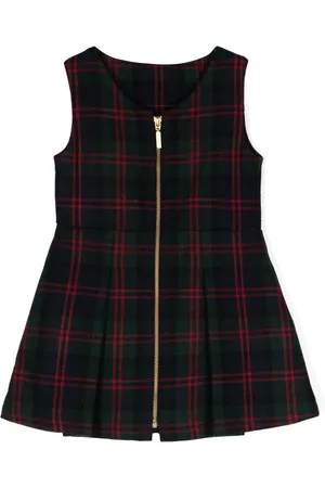 Lapin House Vestido acampanado con motivo de cuadros
