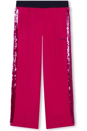 Lanvin Pantalones bordados con lentejuelas
