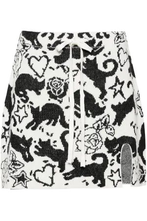 Twin-Set Falda con motivo en jacquard