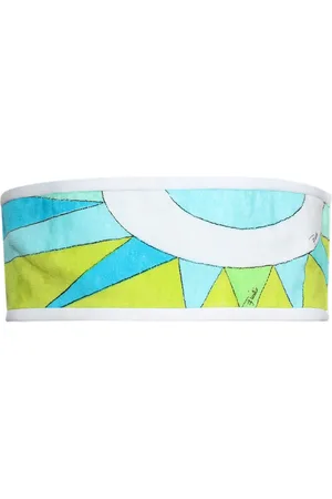 Puccini Top estilo bandeau con estampado Cigni