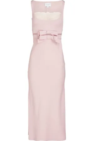 Giambattista Valli Vestido midi con detalle de moño