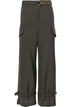SACAI Pantalones cargo con diseño ancho