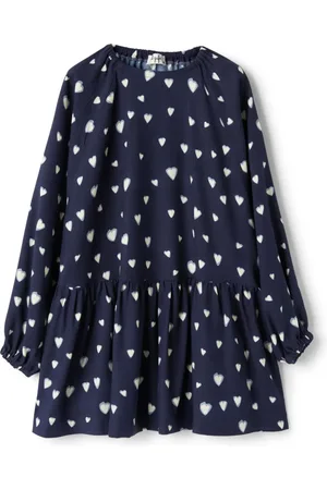 Il gufo Vestido con corazones estampados