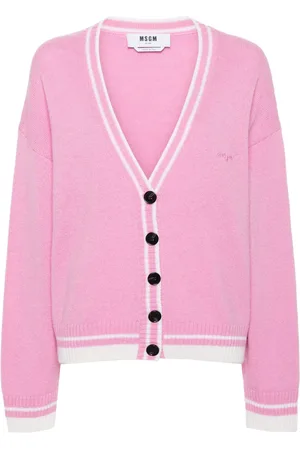 Msgm Cárdigan con logo bordado