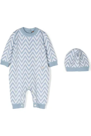 Missoni Set de dos mamelucos de tejido chevron