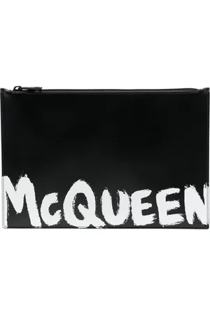 Alexander McQueen Bolsa de mano con estampado de grafiti