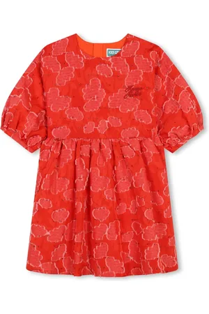 Kenzo Vestido con logo bordado y estampado floral