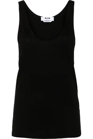 Msgm Camiseta con logo bordado