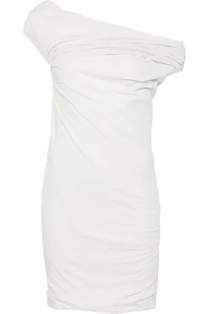Msgm Vestido corto cruzado con hombro descubierto