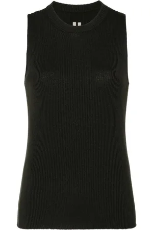 Rick Owens Camiseta de canalé Porterville
