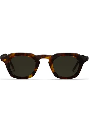 Thom Browne Lentes de sol con armazón cuadrada estilo carey