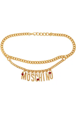 Moschino Cinturón con dije del logo