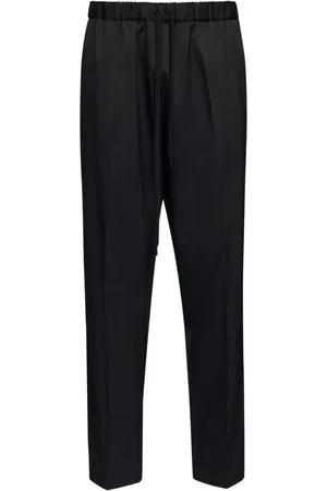Maison Margiela Pantalones capri con cordones en la pretina