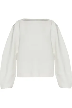 Emporio Armani Sudadera con franja del logo y cuello barco