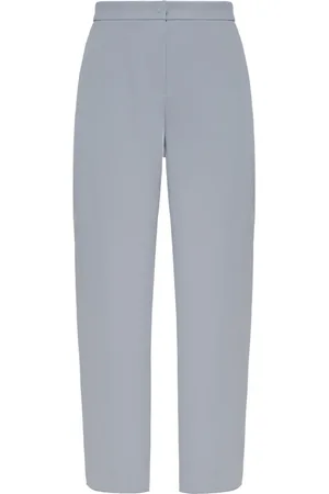 Emporio Armani Pantalones tapered con diseño semitransparente