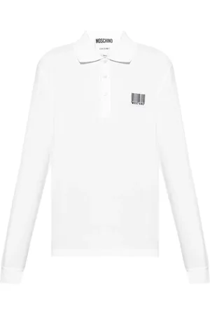 Moschino Playera tipo polo con código de barras