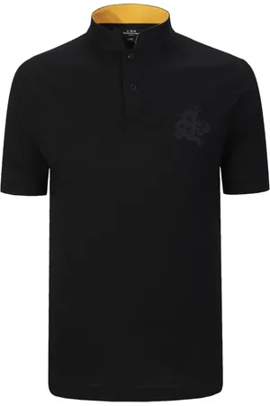 SHANGHAI TANG Playera tipo polo con dragón bordado de x Jacky Tsai