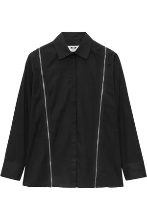 Msgm Camisa con detalle de cierre