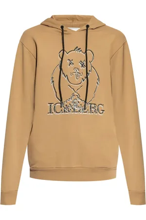 Iceberg Hoodie con logo bordado en contraste