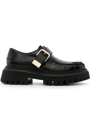 Maje Mocasines con efecto de piel de cocodrilo