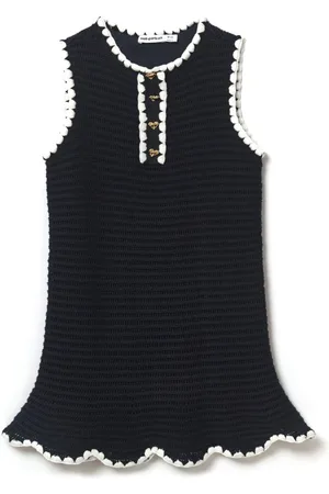 Self-Portrait Vestido corto de crochet