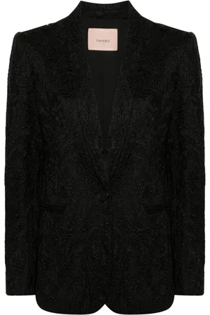 Twin-Set Blazer con encaje de guipur