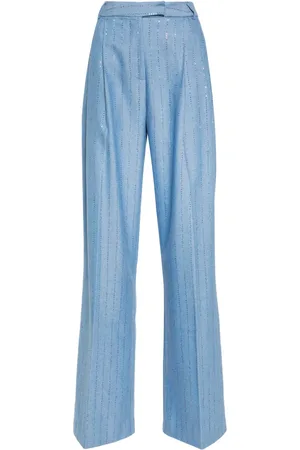 Des Phemmes Pantalones con rayas de lentejuelas