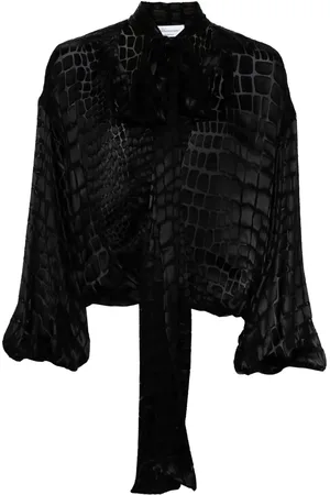 BLUMARINE Blusa con tiras cruzadas