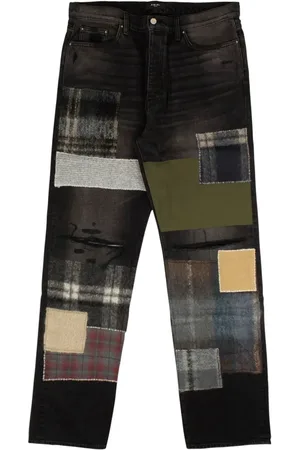 AMIRI Jeans rectos con diseño patchwork