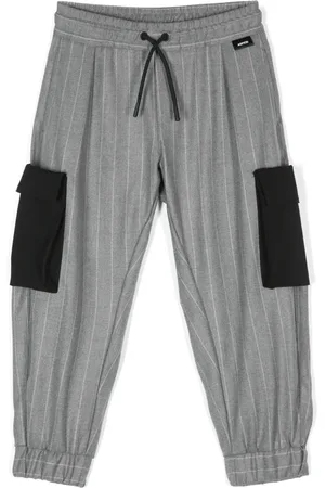 Aspesi Pantalones cargo con estampado de rayas diplomáticas