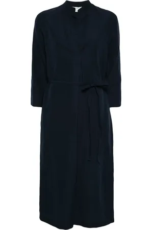 Vince Vestido midi con cuello mao