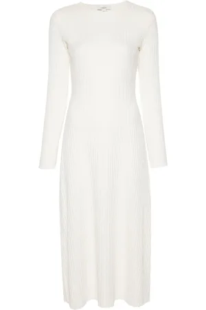 Vince Vestido midi tejido de canalé