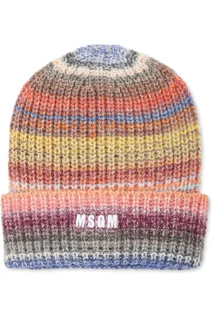 Msgm Gorro con logo bordado