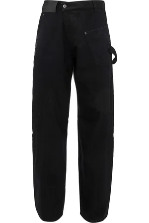 J.W.Anderson Jeans anchos con logo bordado