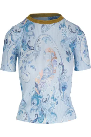 Etro Playera tejida con estampado de cachemira