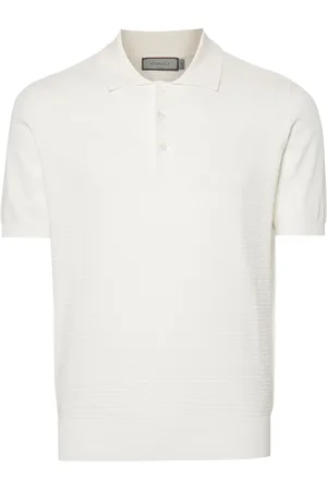 CANALI Playera tipo polo de tejido fino