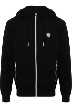 EA7 Hoodie con logo engomado