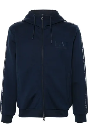 EA7 Hoodie con franja del logo